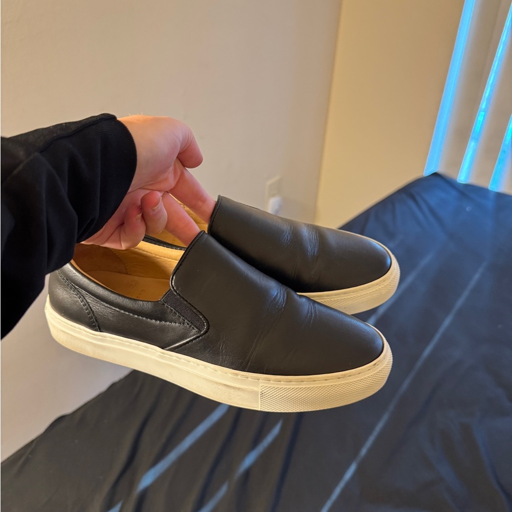 Greats Black Leather Loafers